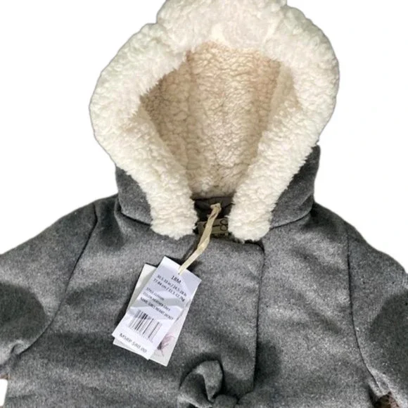 NWT Jessica Simpson Heather Gray Girls Infant Jacket 18M - Picture 2 of 11